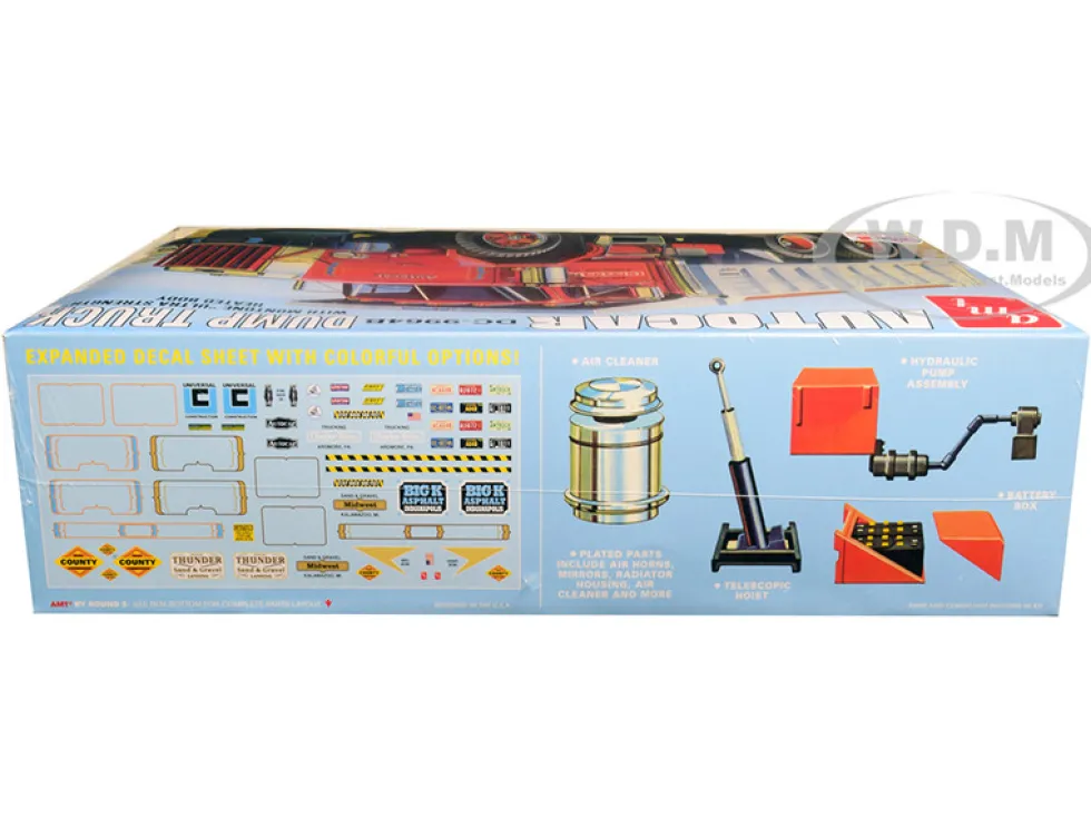 Skill 3 Model Kit Autocar DC-9964B Dump Truck 1/25 Scale Model AMT AMT1150