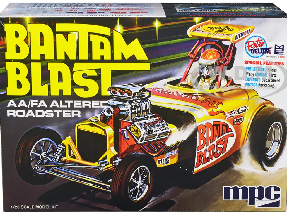 Skill 2 Model Kit Bantam Blast AA FA Altered Roadster Dragster 1/25 Scale Model MPC MPC993