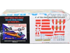 Skill 2 Model Kit Bill Shrewsberry's L.A. Dart Wheelstander Drag Car Legends of the Quarter Mile Series 1/25 Scale Model Car MPC MPC974