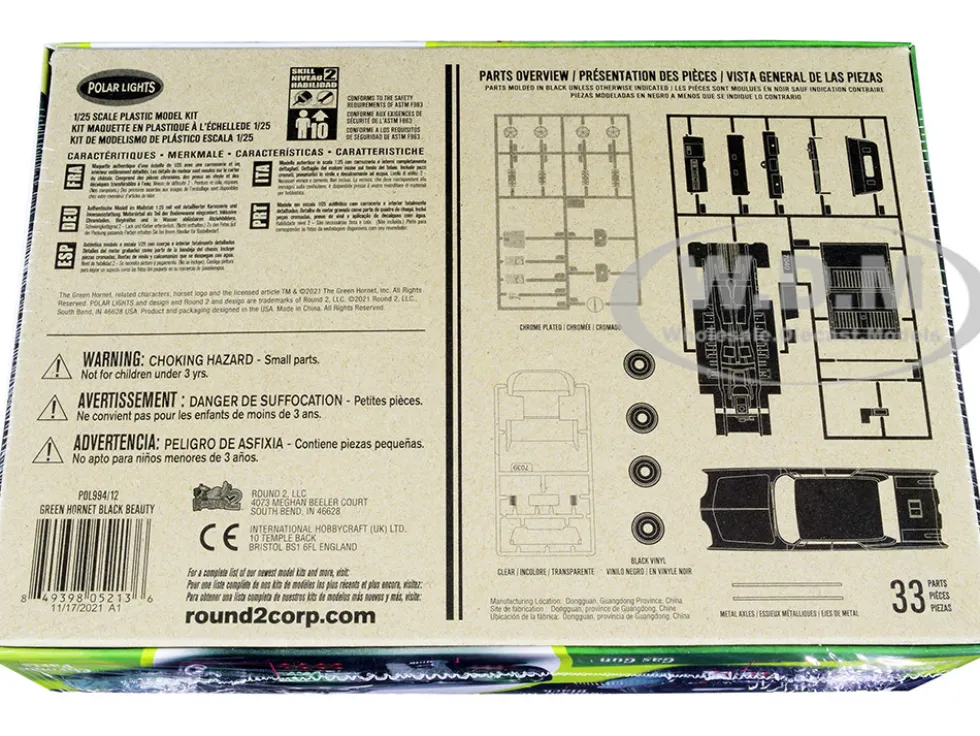 Skill 2 Model Kit Black Beauty The Green Hornet 1966-1967 TV Series 1/32 Scale Model Polar Lights POL994