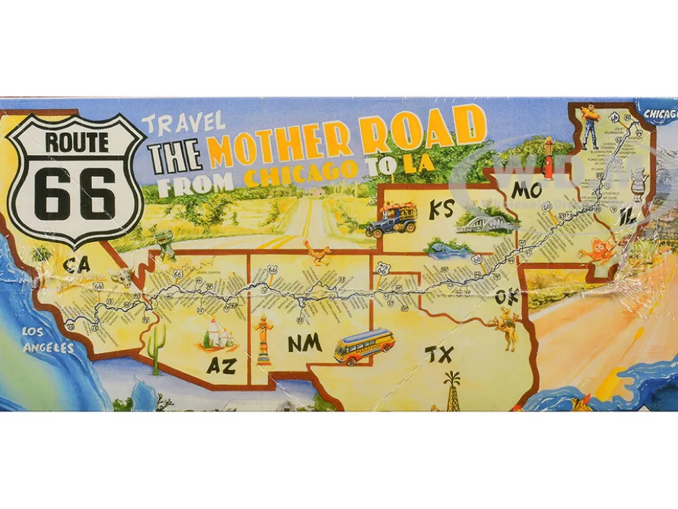Skill 3 Model Kit 1956 Chevrolet Bel Air "Route 66" 1/25 Scale Model by Atlantis