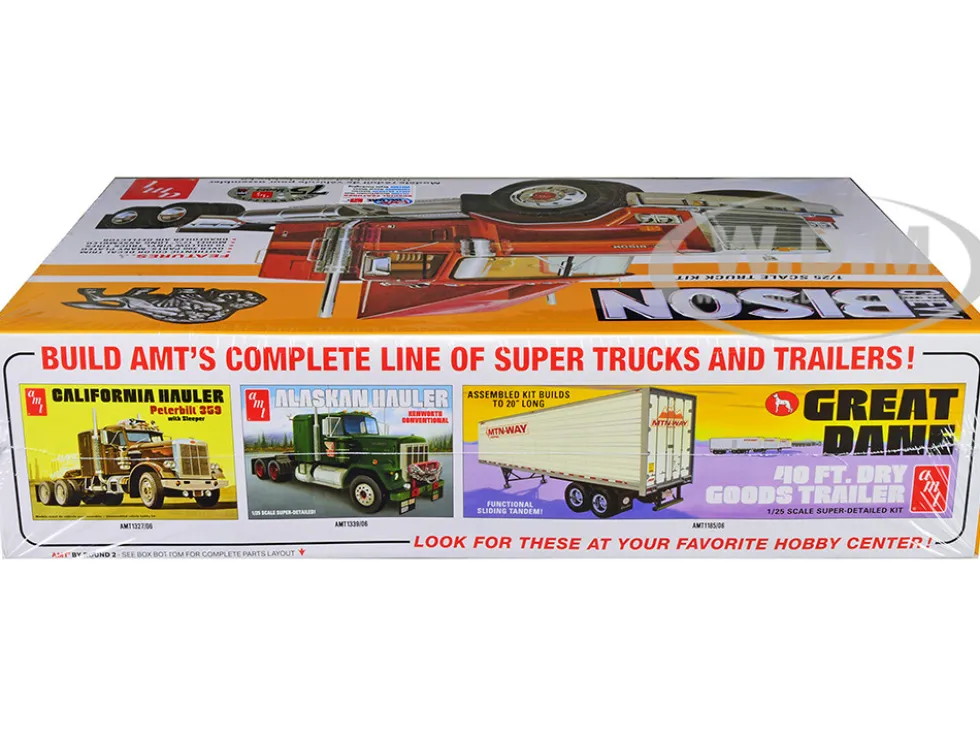 Skill 3 Model Kit Chevrolet Bison Truck Tractor 1/25 Scale Model AMT AMT1390