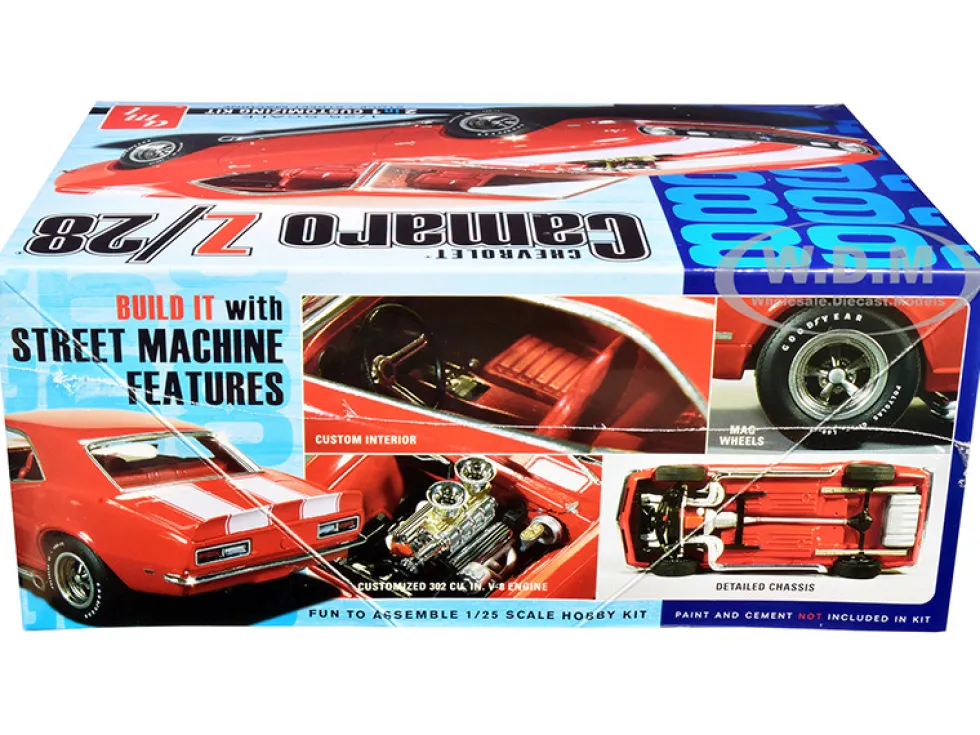 Skill 2 Model Kit 1968 Chevrolet Camaro Z/28 2 in 1 Kit 1/25 Scale Model AMT AMT868