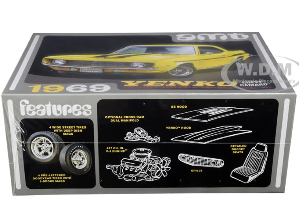 Skill 2 Model Kit 1969 Chevrolet Camaro Yenko 1/25 Scale Model AMT AMT1093