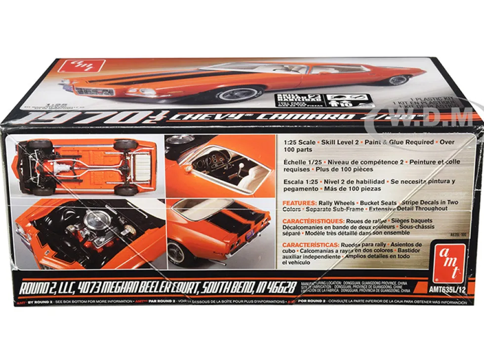 Skill 2 Model Kit 1970 1/2 Chevrolet Camaro Z/28 1/25 Scale Model AMT AMT635 L