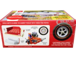 Skill 3 Model Kit 1955 Chevrolet Cameo Pickup Truck Coca Cola Vintage Vending Machine and Dolly 1/25 Scale Model AMT AMT1094