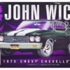 Skill 2 Model Kit 1970 Chevrolet Chevelle SS John Wick 2014 Movie 1/25 Scale Model AMT AMT1453M