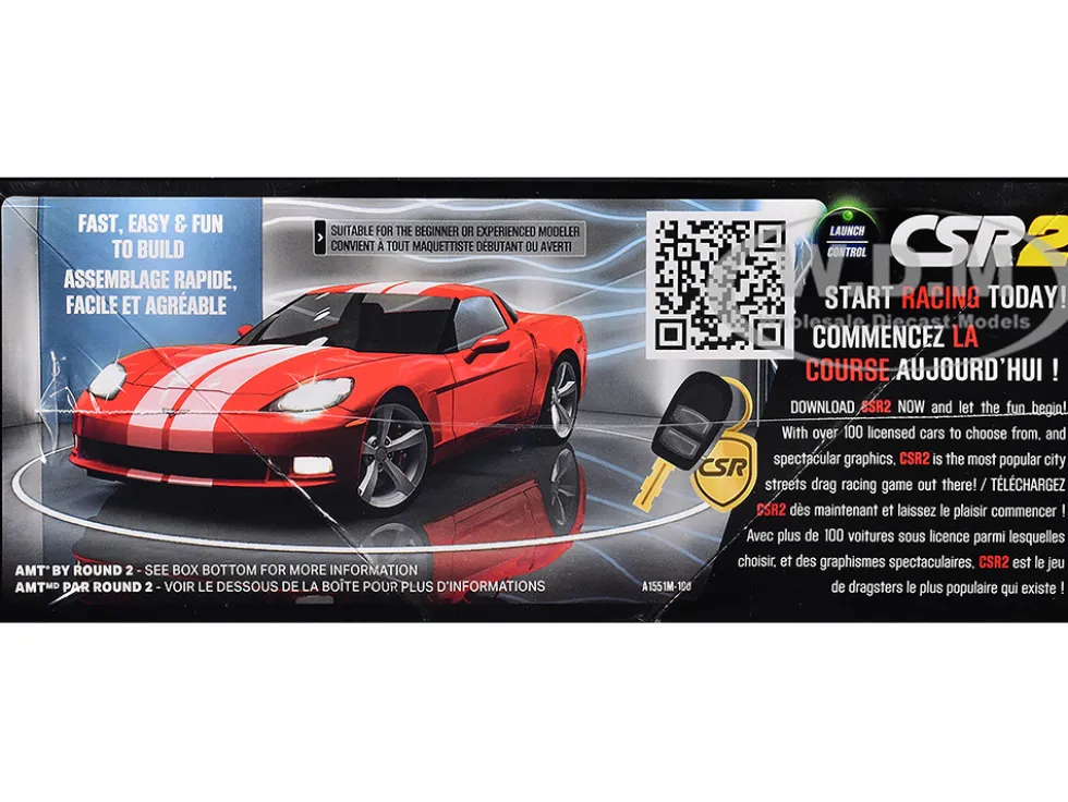 Skill 2 Model Kit 2012 Chevrolet Corvette Coupe "CSR Racing" 1/25 Scale Model by AMT
