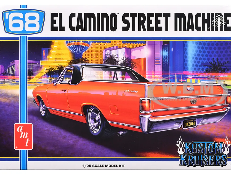 Skill 2 Model Kit 1968 Chevrolet El Camino Street Machine 1/25 Scale Model by AMT