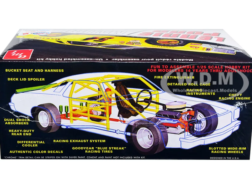 Skill 2 Model Kit 1974 Chevrolet Malibu Stock Car #54 Lennie Pond 1/25 Scale Model AMT AMT1352
