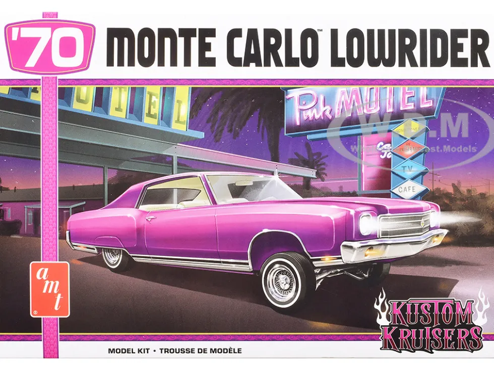 Skill 2 Model Kit 1970 Chevrolet Monte Carlo Lowrider "Kustom Kruisers" 1/25 Scale Model by AMT