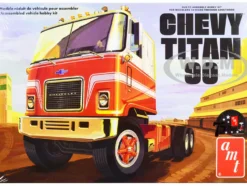 Skill 3 Model Kit Chevrolet Titan 90 Tractor Truck 1/25 Scale Model AMT AMT1417