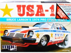Skill 2 Model Kit 1974 Chevrolet Vega Pro Stock Bruce Larson USA-1 Legends of the Quarter Mile 1/25 Scale Model MPC MPC828