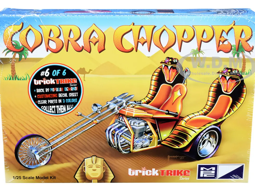Skill 2 Model Kit Cobra Chopper Trick Trikes Series 1/25 Scale Model MPC MPC896