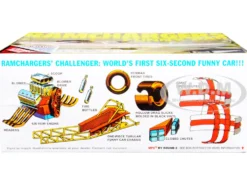 Skill 2 Model Kit Dodge Challenger Ramchargers Funny Car Legends of the Quarter Mile 1/25 Scale Model MPC MPC964