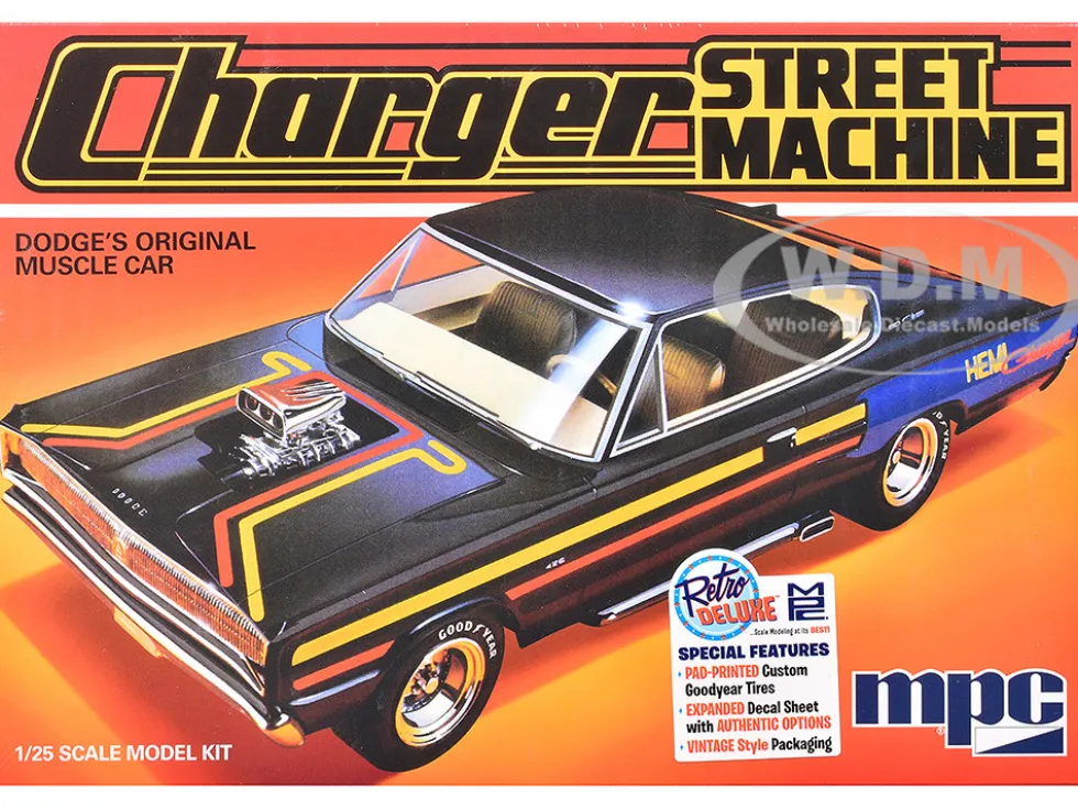 Skill 2 Model Kit 1967 Dodge Charger Street Machine 1/25 Scale Model by MPC