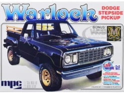 Skill 2 Model Kit 1977 Dodge Warlock Stepside Pickup Truck 1/25 Scale Model MPC MPC983M