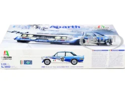 Skill 3 Model Kit Fiat 131 Abarth Rally #10 Winner Montecarlo Rally 1980 1/24 Scale Model Italeri 3662