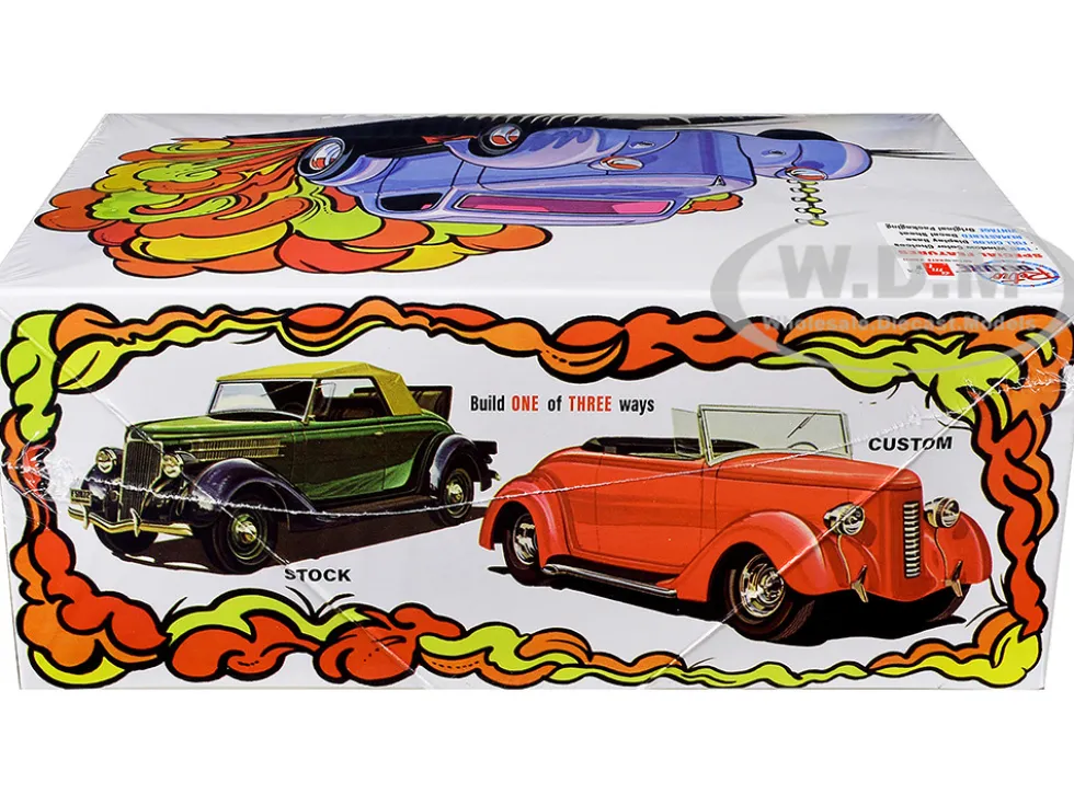 Skill 2 Model Kit 1936 Ford Coupe Gasser 3-in-1 Kit 1/25 Scale Model by AMT