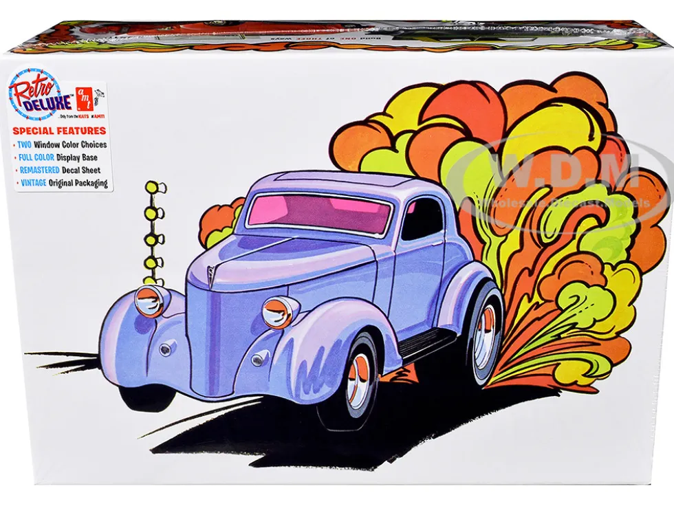 Skill 2 Model Kit 1936 Ford Coupe Gasser 3-in-1 Kit 1/25 Scale Model by AMT