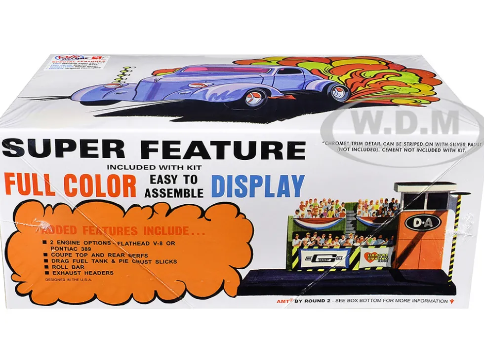 Skill 2 Model Kit 1936 Ford Coupe Gasser 3-in-1 Kit 1/25 Scale Model by AMT