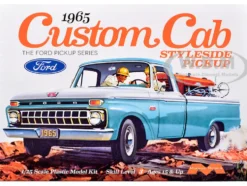 Skill 3 Model Kit 1965 Ford Custom Cab Styleside Pickup Truck 1/25 Scale Model by Moebius