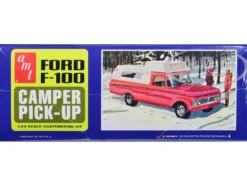 Skill 2 Model Kit 1963 Ford F 100 Camper Pickup Truck 3 in 1 Kit 1/25 Scale Model AMT AMT1412