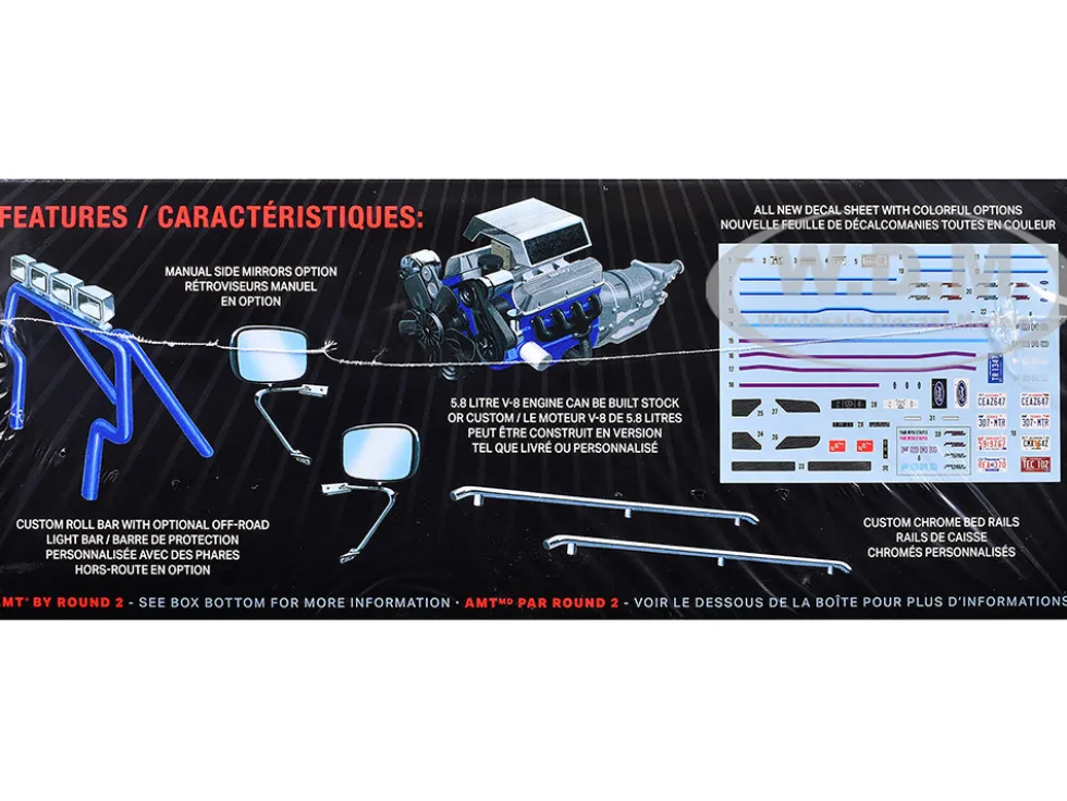Skill 2 Model Kit 1992 Ford F-150 Flare Side Pickup Truck 1/25 Scale Model by AMT