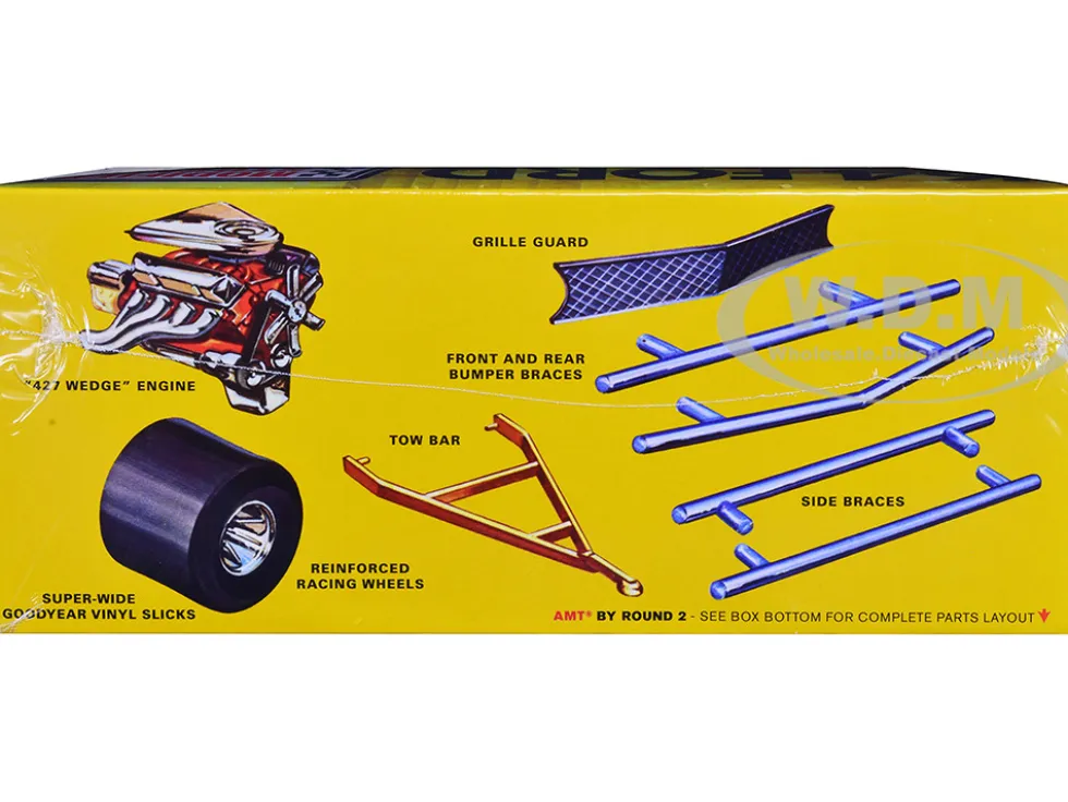 Skill 2 Model Kit 1964 Ford Galaxie Modified Stocker 1/25 Scale Model AMT AMT1383