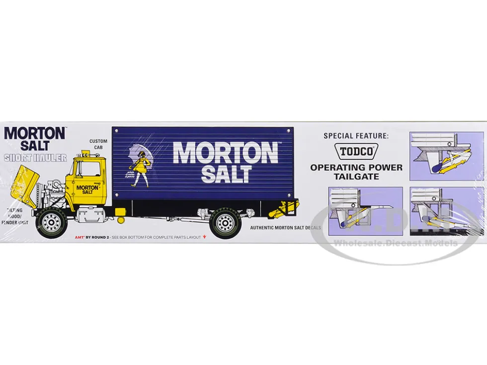 Skill 3 Model Kit Ford Louisville Line Short Hauler Morton Salt 1/25 Scale Model AMT AMT1424