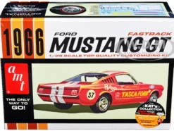 Skill 2 Model Kit 1966 Ford Mustang GT Fastback 1/25 Scale Model AMT AMT1305