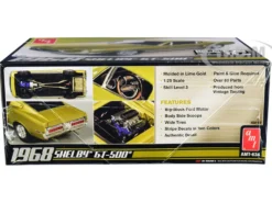 Skill 3 Model Kit 1968 Ford Mustang Shelby GT-500 1/25 Scale Model AMT AMT634