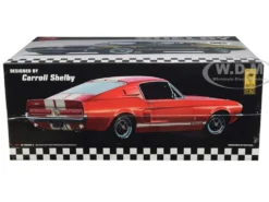 Skill 2 Model Kit 1967 Ford Mustang Shelby GT350 White 1/25 Scale Model AMT AMT800