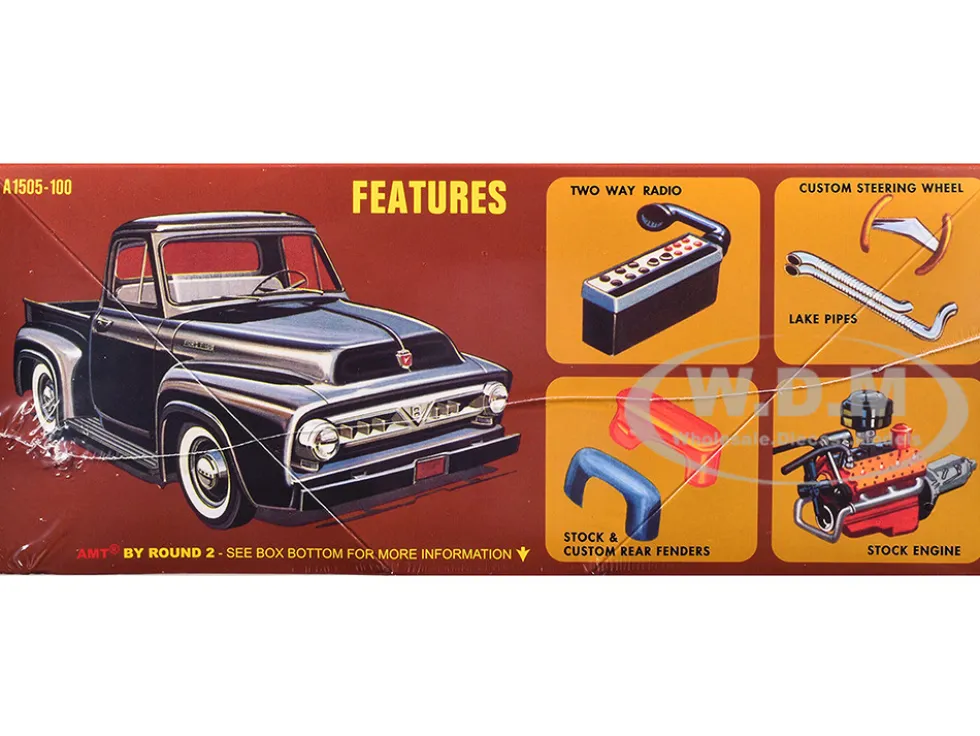 Skill 2 Model Kit 1953 Ford Pickup Truck "Baja Patrol" 1/25 Scale Model by AMT