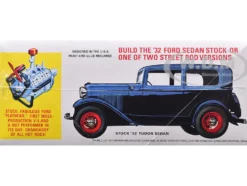 Skill 2 Model Kit 1932 Ford Tudor Sedan "Street Rods" Series 1/25 Scale Model by AMT