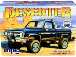 Skill 2 Model Kit 1984 GMC Pickup Truck Molded in White Deserter 1/25 Scale Model MPC MPC847