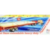 Skill 3 Model Kit Great Dane Extendable Heavy Duty Flat Bed Trailer with Functional Sliding Tandem 1/25 Scale Model AMT AMT1111
