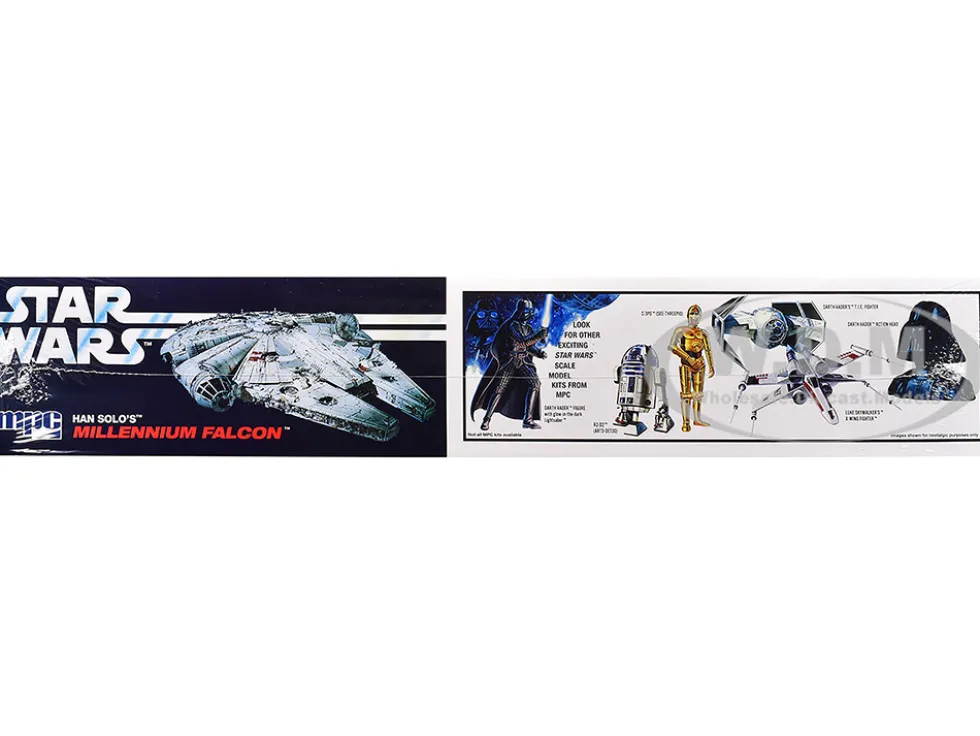 Skill 3 Model Kit Han Solo's Millennium Falcon "Star Wars: A New Hope" (1977) Movie 1/72 Scale Model by MPC