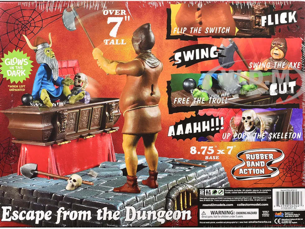 Skill 2 Model Kit Haunted Manor "Escape from the Dungeon" Diorama Set 1/12 Scale Model by Polar Lights