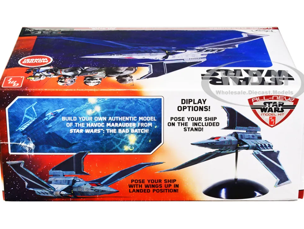 Skill 2 Model Kit Havoc Marauder Space Ship Star Wars The Bad Batch 2021 Current TV Series 1/144 Scale Model AMT AMT1348
