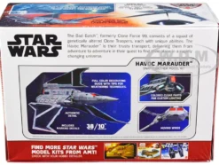 Skill 2 Model Kit Havoc Marauder Space Ship Star Wars The Bad Batch 2021 Current TV Series 1/144 Scale Model AMT AMT1348