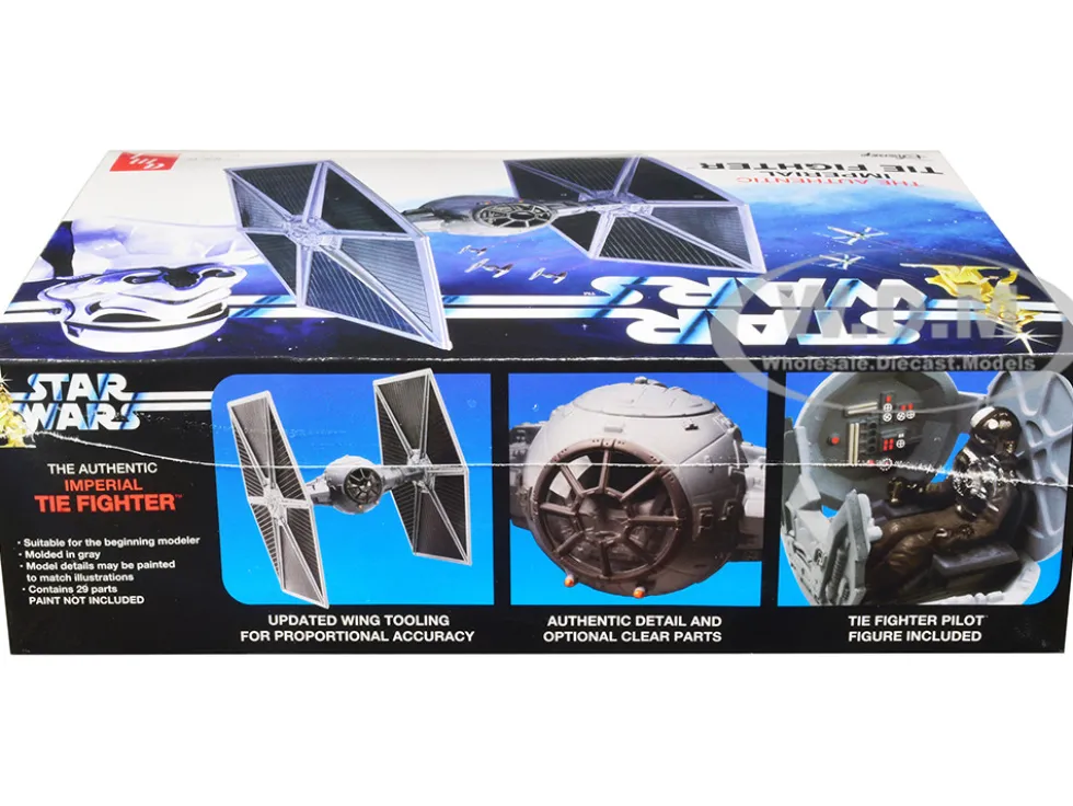Skill 2 Model Kit Imperial Tie Fighter Star Wars 1977 Movie Model AMT AMT1299