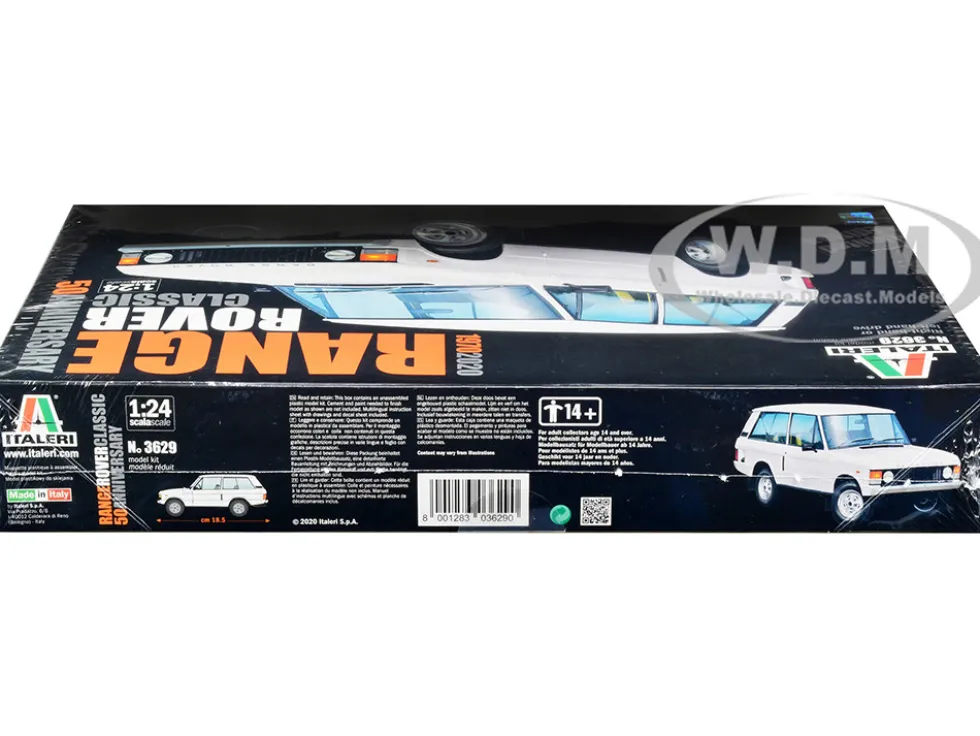 Skill 3 Model Kit Land Rover Range Rover Classic 50th Anniversary 1/24 Scale Model Italeri 3629