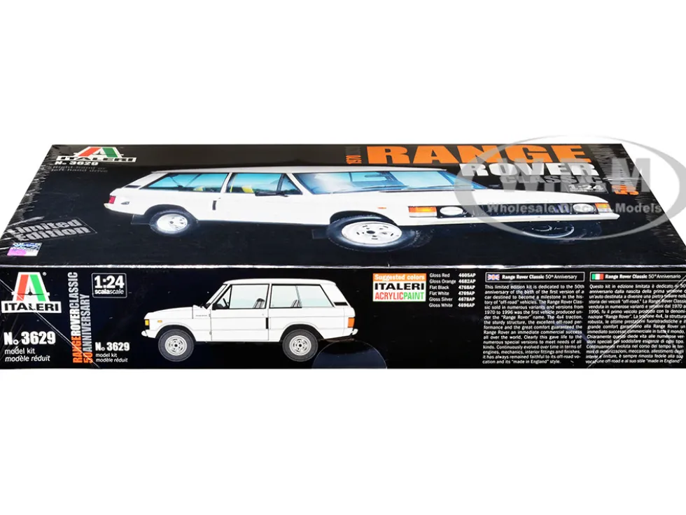 Skill 3 Model Kit Land Rover Range Rover Classic 50th Anniversary 1/24 Scale Model Italeri 3629