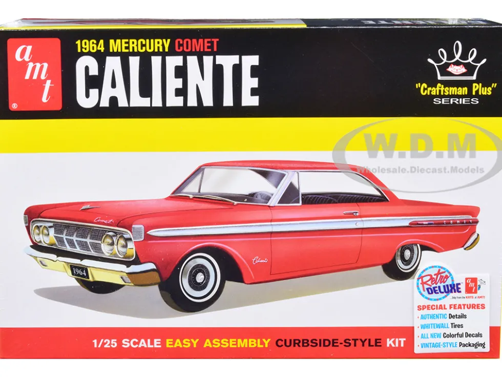 Skill 2 Model Kit 1964 Mercury Comet Caliente Craftsman Plus Series 1/25 Scale Model AMT AMT1334