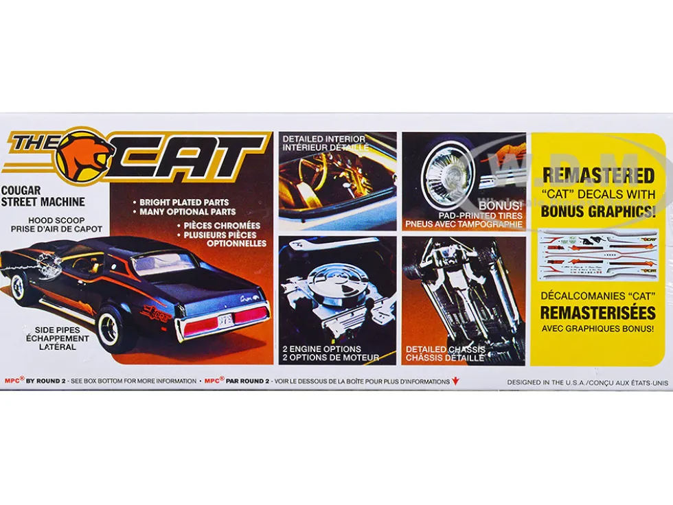 Skill 2 Model Kit 1973 Mercury Cougar "The Cat" 1/25 Scale Model by MPC