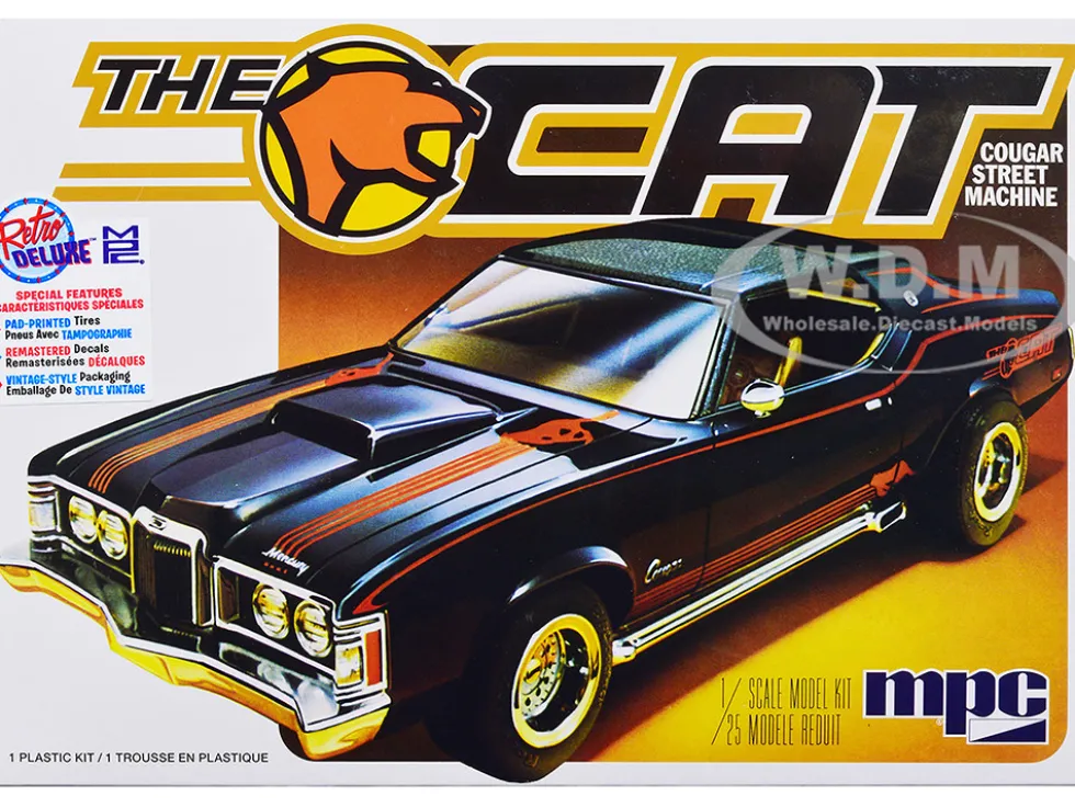 Skill 2 Model Kit 1973 Mercury Cougar "The Cat" 1/25 Scale Model by MPC