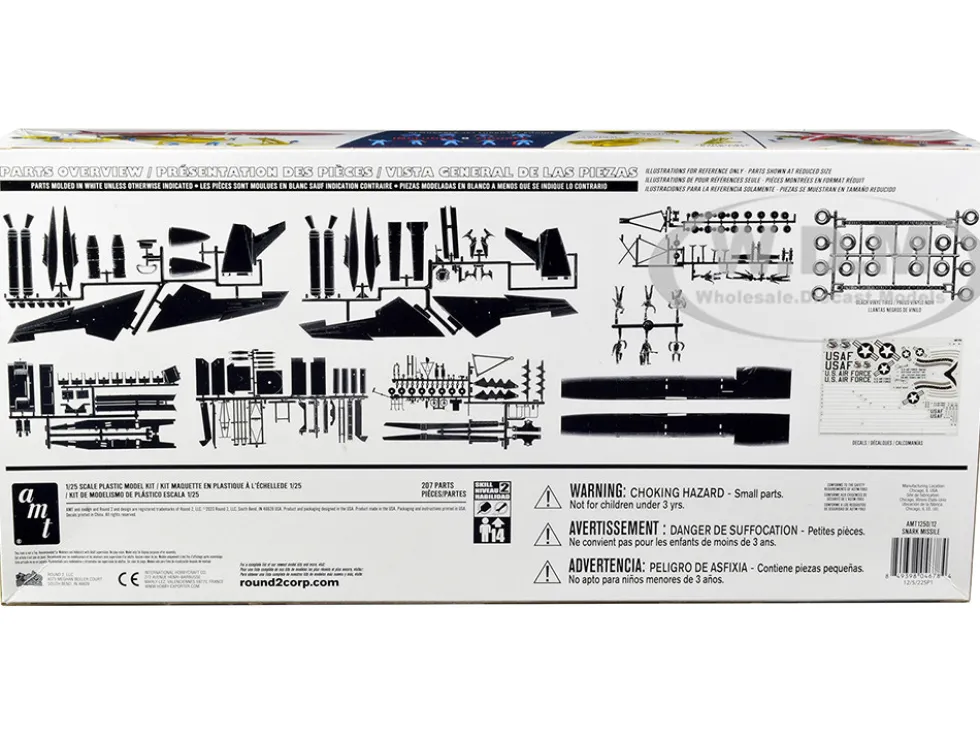 Skill 2 Model Kit Northrop SM-62 Snark Intercontinental Guided Missile 1/48 Scale Model AMT AMT1250