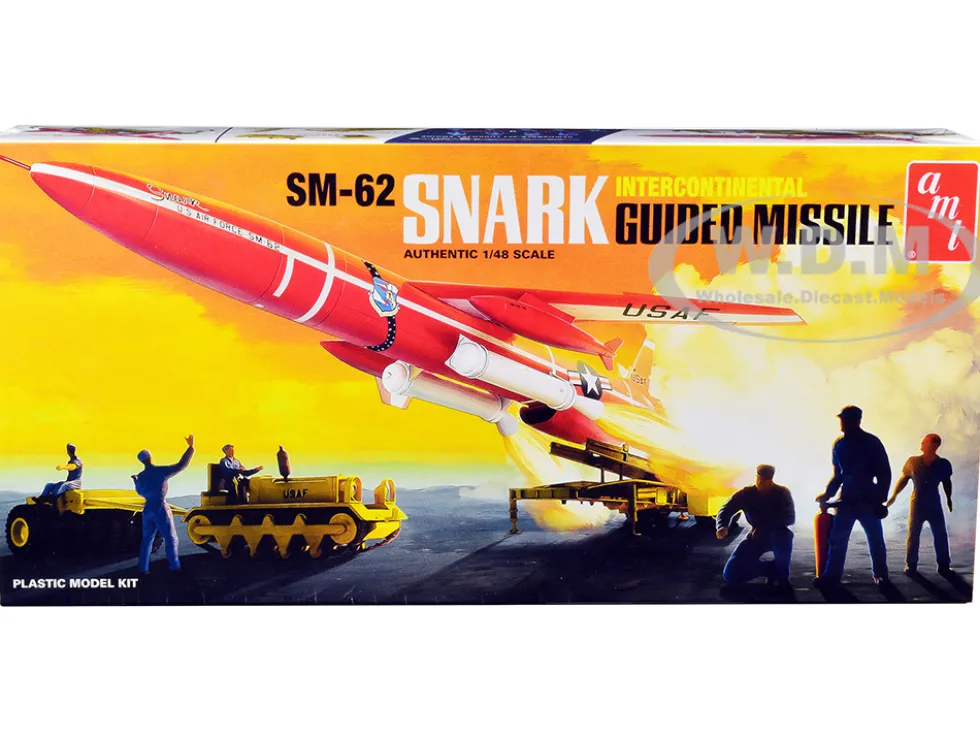Skill 2 Model Kit Northrop SM-62 Snark Intercontinental Guided Missile 1/48 Scale Model AMT AMT1250