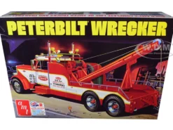 Skill 3 Model Kit Peterbilt Wrecker Tow Truck 1/25 Scale Model AMT AMT1133